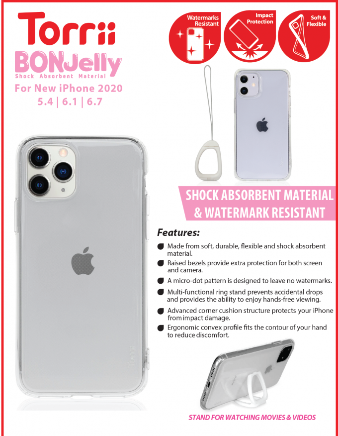 Torrii Bonjelly Clear for iPhone 2020 Catalogue